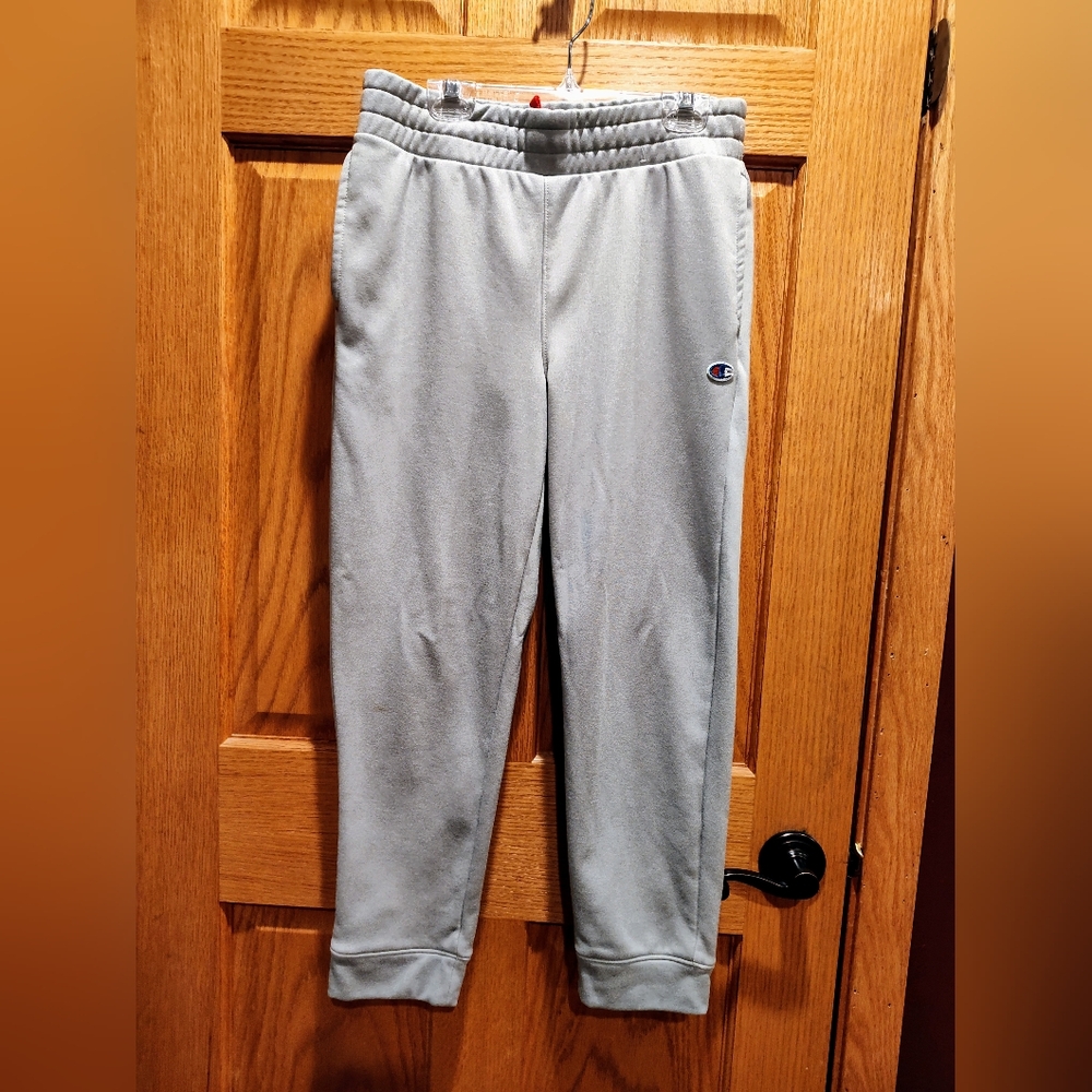 Champion Fleece Lined Oxford Heather Gray Sweatpants/Joggers, L